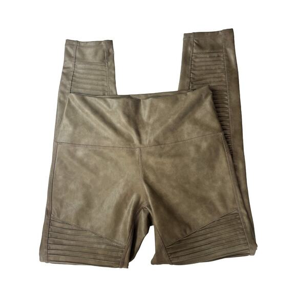 7 for all mankind Brown Faux leather Moro Leggings size Medium - Picture 3 of 10